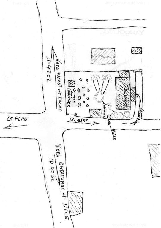Studio massacan Entrevaux Exterior foto